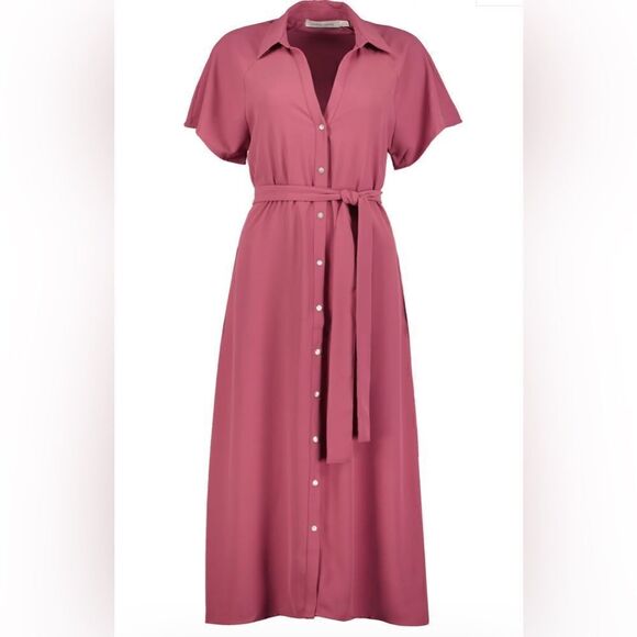 Bishop + Young Aston Midi Shirt Dress Size Medium - Picture 2 of 2